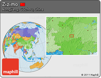 Political Location Map of Zizimo