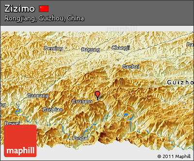 Physical Panoramic Map of Zizimo