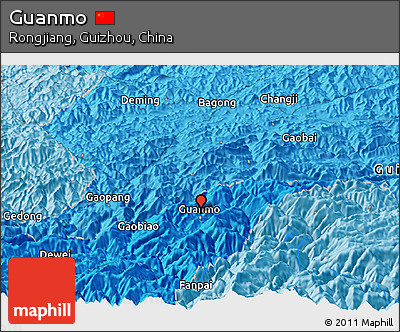 Political Panoramic Map of Guanmo