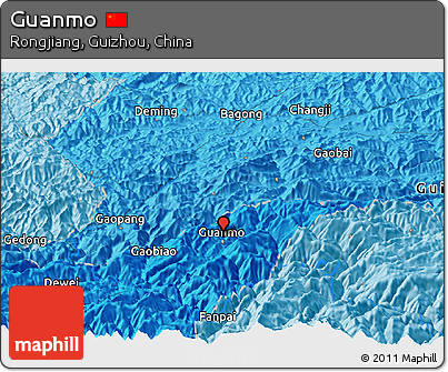 Political Panoramic Map of Guanmo
