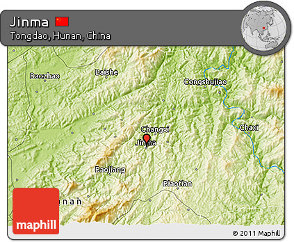 Physical 3D Map of Jinma