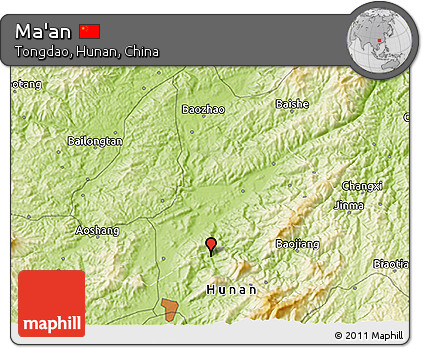 Physical 3D Map of Ma'an