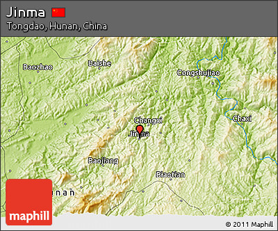 Physical 3D Map of Jinma