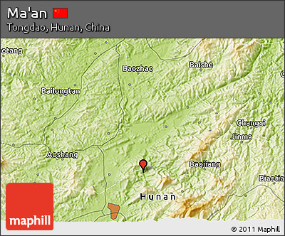Physical 3D Map of Ma'an