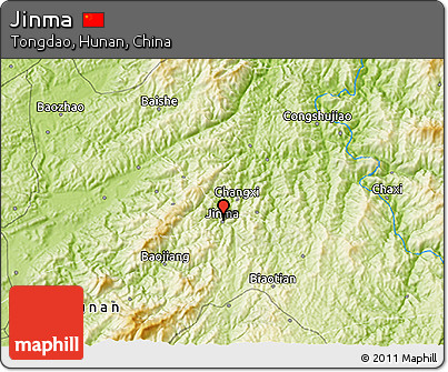 Physical 3D Map of Jinma