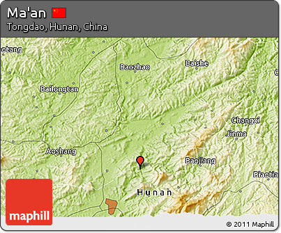 Physical 3D Map of Ma'an