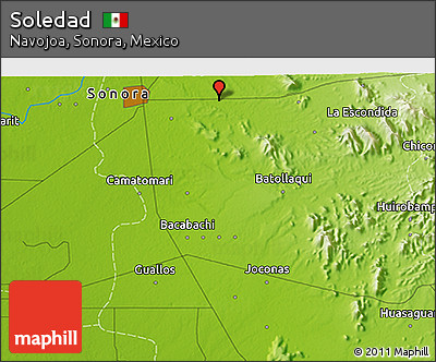 Physical 3D Map of Soledad