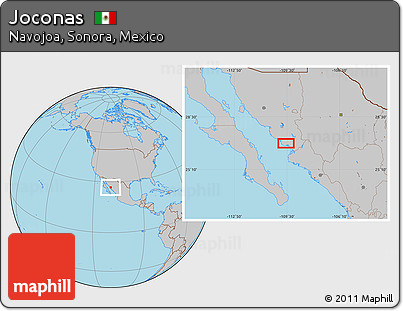 Gray Location Map of Joconas