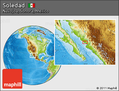 Physical Location Map of Soledad