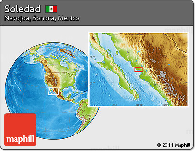 Physical Location Map of Soledad