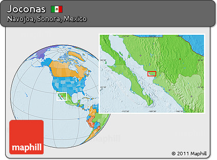 Political Location Map of Joconas