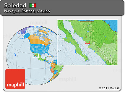 Political Location Map of Soledad