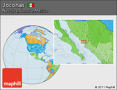 Political Location Map of Joconas
