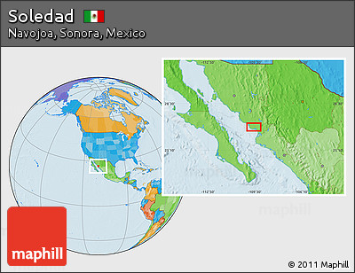 Political Location Map of Soledad