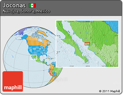 Political Location Map of Joconas