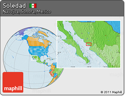 Political Location Map of Soledad
