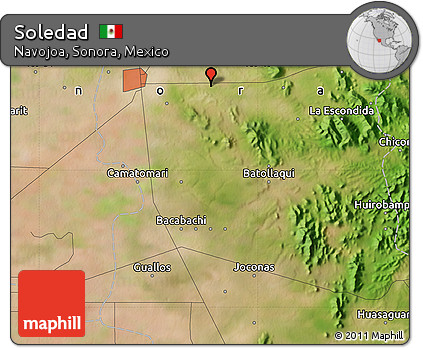 Satellite Map of Soledad