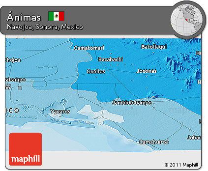 Political Panoramic Map of Ánimas