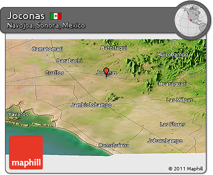 Satellite Panoramic Map of Joconas