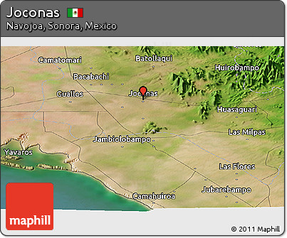 Satellite Panoramic Map of Joconas