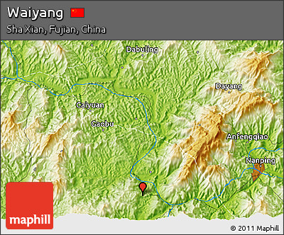 Physical 3D Map of Waiyang