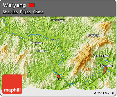Physical 3D Map of Waiyang