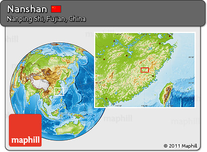 Physical Location Map of Nanshan
