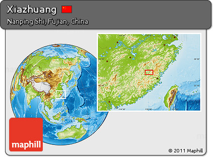 Physical Location Map of Xiazhuang