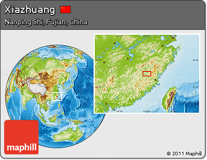 Physical Location Map of Xiazhuang