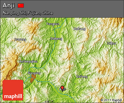 Physical Map of Anji