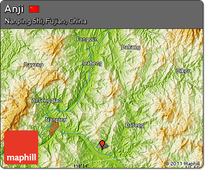 Physical Map of Anji