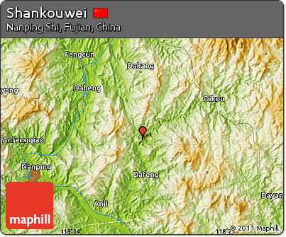 Physical Map of Shankouwei