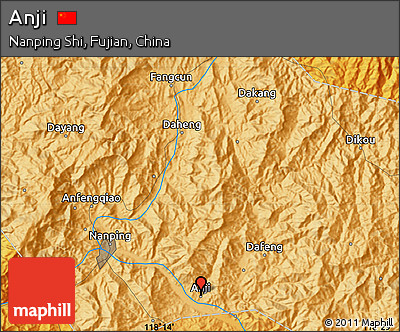 Political Map of Anji