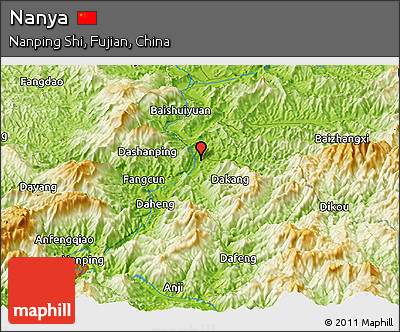 Physical Panoramic Map of Nanya