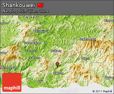 Physical Panoramic Map of Shankouwei