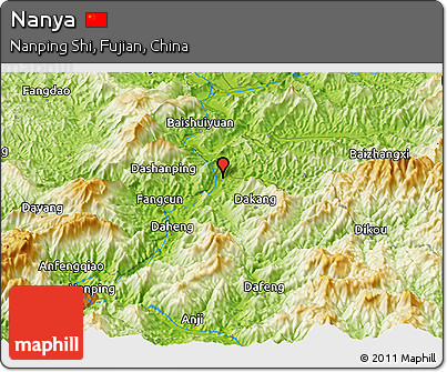 Physical Panoramic Map of Nanya