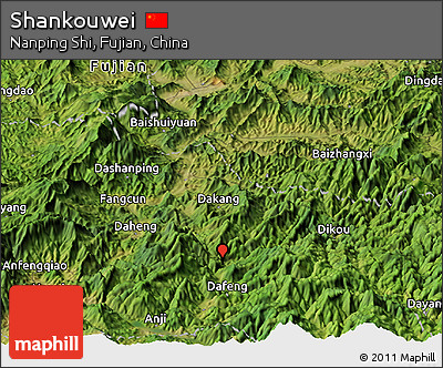 Satellite Panoramic Map of Shankouwei