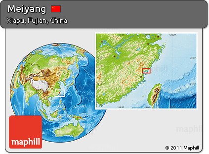 Physical Location Map of Meiyang