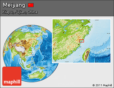 Physical Location Map of Meiyang