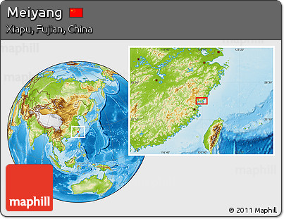 Physical Location Map of Meiyang