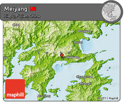 Physical Map of Meiyang