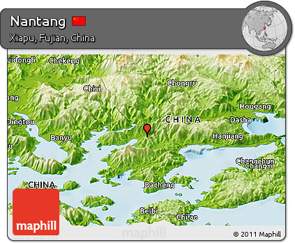 Physical Panoramic Map of Nantang