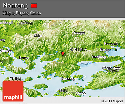 Physical Panoramic Map of Nantang