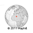 Outline Map of the Area around 26° 50' 27" N, 11° 7' 30" E, rectangular outline