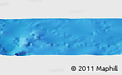 Shaded Relief Panoramic Map of the area around 26° 50' 27" N, 122° 19' 29" W