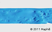 Shaded Relief Panoramic Map of the area around 26° 50' 27" N, 124° 1' 30" W