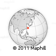 Outline Map of the Area around 26° 50' 27" N, 125° 1' 30" E, rectangular outline