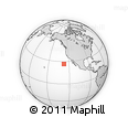 Outline Map of the Area around 26° 50' 27" N, 127° 25' 30" W, rectangular outline