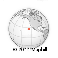 Outline Map of the Area around 26° 50' 27" N, 128° 16' 30" W, rectangular outline