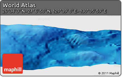 Physical Panoramic Map of the Area around 26° 50' 27" N, 130° 7' 30" E
